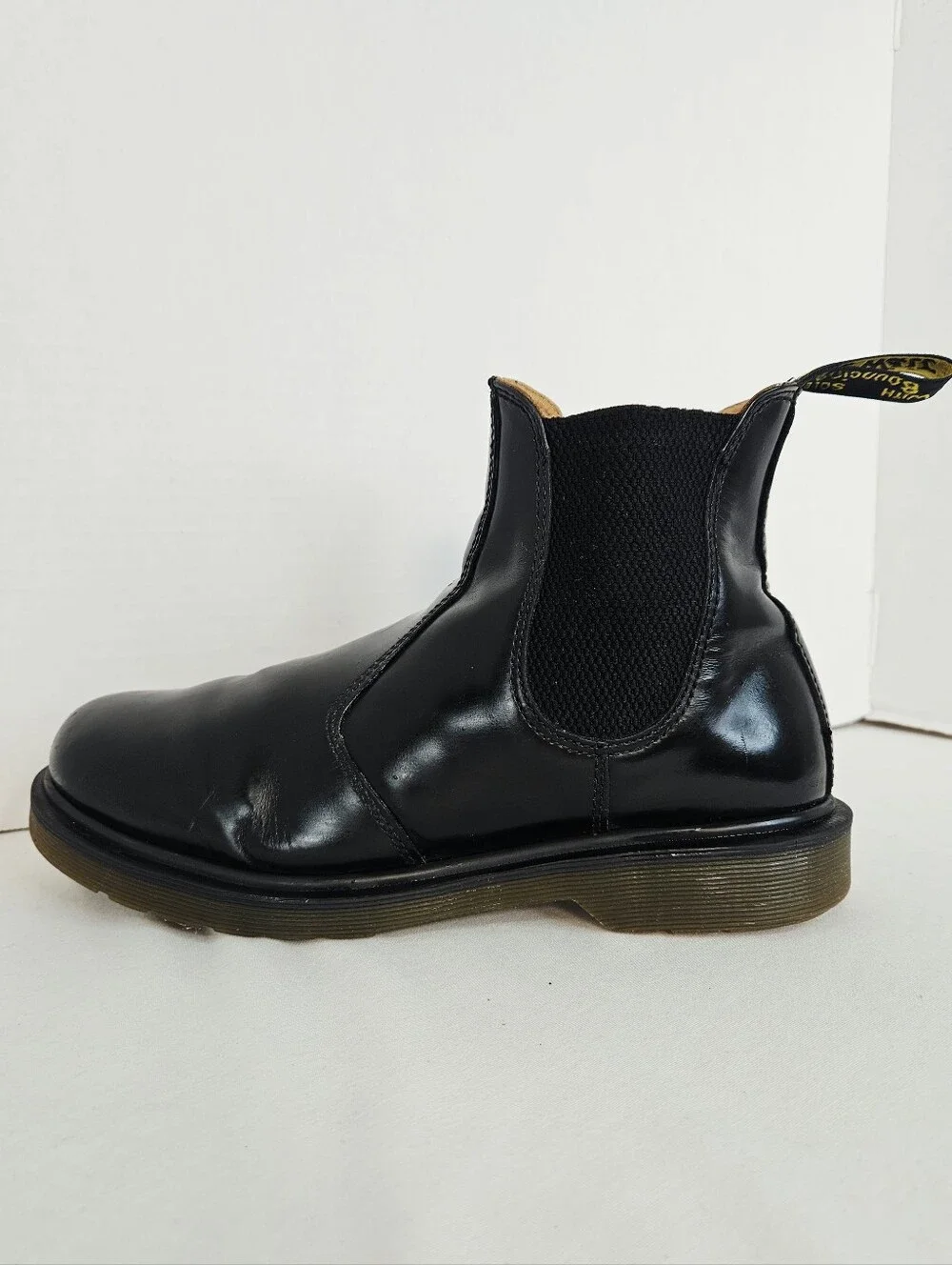 Dr. Martens 2976 Chelsea Boots Black Smooth Leather Men's 10 Women's 11